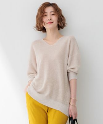 【CMNM】リネン Vネックニット (4色) unisex CMNM】リネン Vネックニット (4色) unisex (ニット・セーター