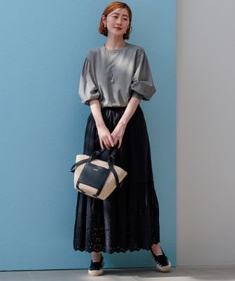 ちゃんちゃん‼️新品未使用タグ付きSov. ブラック パフスリーブニット ご好評につきカラー追加／洗える】クロスコンビ パフスリーブ ニット