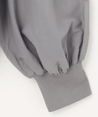 ご好評につきカラー追加／洗える】クロスコンビ パフスリーブ ニット