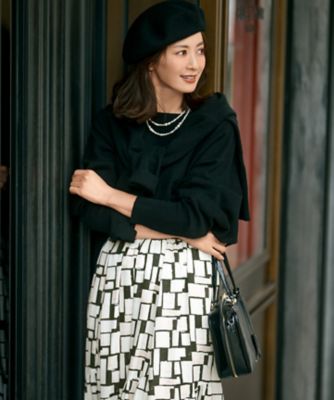 洗える】ピュアカシミヤ ドルマンスリーブ ニット