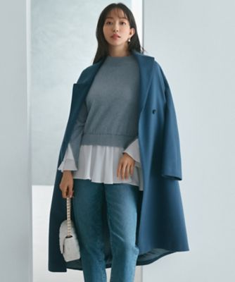 23区×Oggiコラボ】フレアサテンコンビ ラメニット