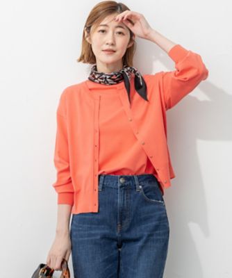 オレンジ系 23区 (Women)のカーディガン | レディース | 三越伊勢丹
