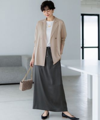 ★Salvatore Ferragamo★新品タグ★刺繍★ニットジャケット 洗える】シアー ダブルブレスト ニット ジャケット