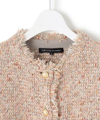 Oggi12月号掲載 ツイードニット ジャケット Oggi12月号掲載 ツイードニット ジャケット ネイビー系 3