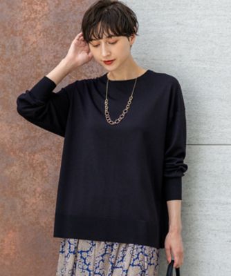 未使用◼️シエールイエナchere iena×英国リッチモンドニットウェアニット 洗える】オータムシャイニー リラクシー ニット（KRWOGA0362