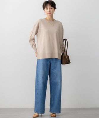 洗える】オータムシャイニー リラクシー ニット（KRWOGA0362