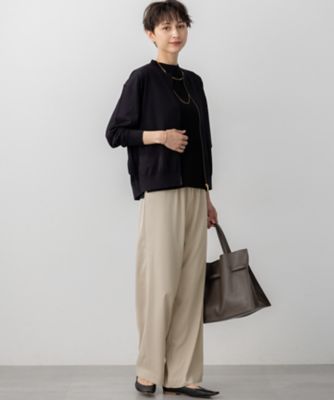 洗える】オータムシャイニー ニット ブルゾン（KRWOGA0363