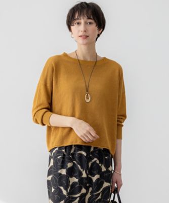 25SS 今期 美品 23区【杏さん着用】ピュアリネン ワイド ニット 46 セール】【杏さん着用】ピュアリネン ワイド ニット（ニット