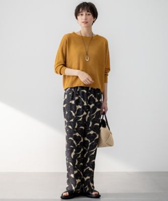 25SS 今期 美品 23区【杏さん着用】ピュアリネン ワイド ニット 46 洗える】ピュアリネン Vネック ニット / 23区 | ファッション