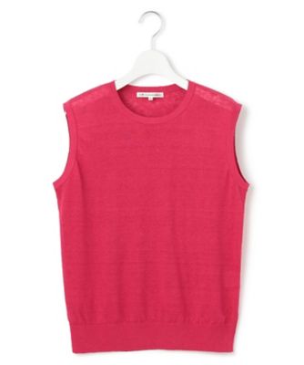 新作❤︎シルク混ハイゲージノースリーブニット シルクワイドリブノースリーブニット - SOÉJU online store｜上質な
