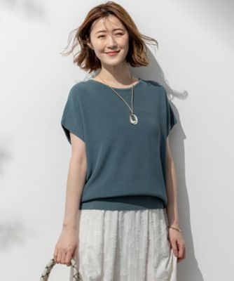 25SS✨新品タグ 23区 【洗える】コットンアセテート オーバーサイズ ニット 洗える】コットンアセテート オーバーサイズ ニット