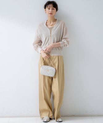 23区　【洗える】シアー ブルゾン　38 ベージュ系 23区 【洗える】シアー ブルゾン 38 ベージュ系