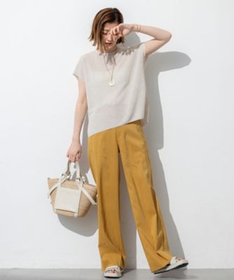 グローンインザサン　カシミヤリネンニット　レディース　0 XSサイズ グローンインザサン カシミヤリネンニット レディース 0 XSサイズ