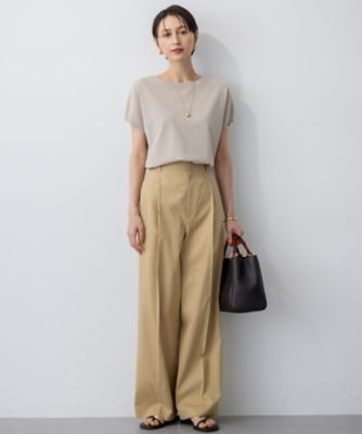 洗える】レーヨンポリエステルストレッチ プルオーバー ラメニット