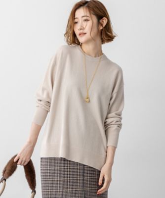 見上愛さん着用／Oggi・STORY掲載】ピュアカシミヤ クルー