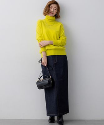 滝沢眞規子さん着用／BAILA掲載／洗える】ピュアカシミヤ