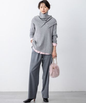 洗える】ピュアカシミヤ フレア ニット（KRWOGW0453） | 23