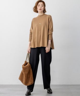 洗える】ピュアカシミヤ フレア ニット（KRWOGW0453） | 23