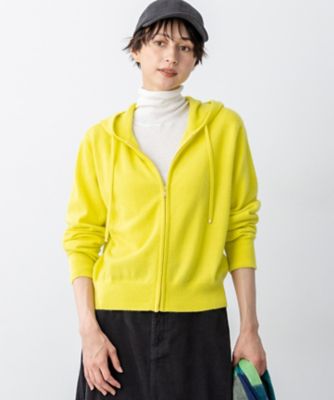 見上愛さん着用／洗える】ピュアカシミヤ ジップアップ ニット