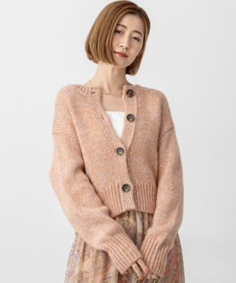 23区 (Women)/ニジュウサンク カラーミックス カーディガン(KRWOGW0462) 520_オレンジ トップス【三越伊勢丹/公式】