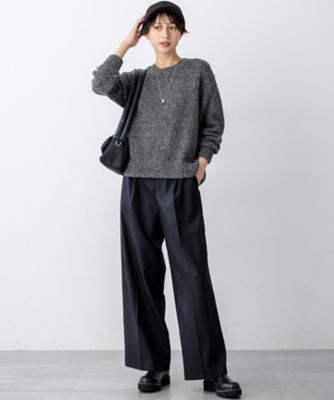 洗える】マーブルルレックスリリー バルキーニット