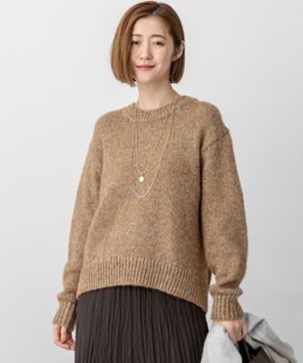 洗える】マーブルルレックスリリー バルキーニット