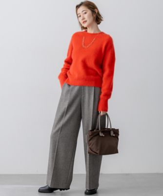 フォックスカシミヤファー ショート丈 ニット（KRWOGW0556