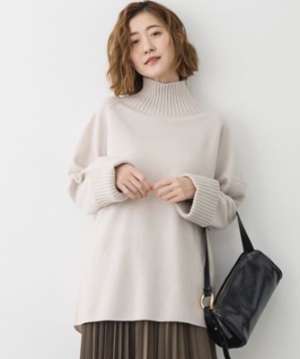 23区 (Women)/ニジュウサンク ボイルドウールコンビニット チュニック(KRWOGW0563) 033_ベージュ トップス【三越伊勢丹/公式】