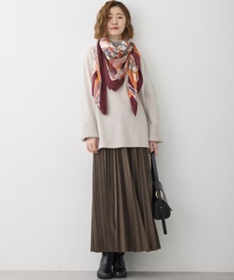 新色追加】ボイルドウールコンビニット チュニック