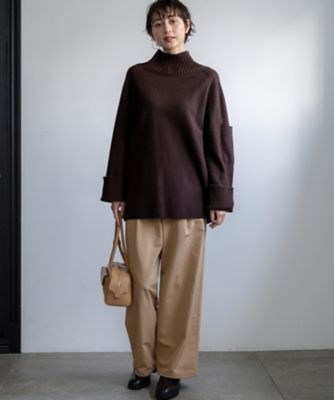 新色追加】ボイルドウールコンビニット チュニック