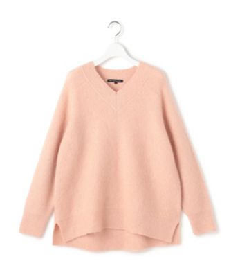 モヘヤミックススパングル Vネック ニット（KRWOGW0654