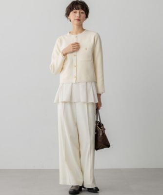 洗える】ベロアニット カーディガン（KRWOGW0656） | 23区