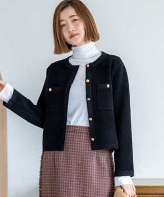 洗える】ベロアニット カーディガン（KRWOGW0656） | 23区