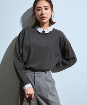 VERYコラボ】ボタニカル カットジャカード ブラウス