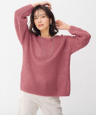 ＜23区 (Women)＞リネンリリー　ボートネック　プルオーバー（ＫＲＷＯＩＺ０７２７）
