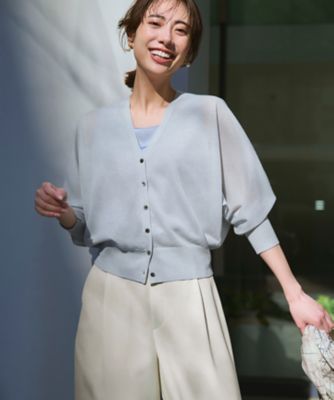 WEB＆一部店舗限定カラーあり】シャイニーシアー ドルマンスリーブ