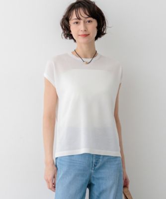 ＜23区 (Women)＞シャイニーシアー　ノースリーブ　ニット（ＫＲＷＯＬＭ０４６０）