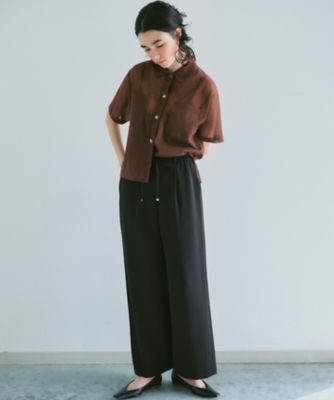見上愛さん着用／WEB＆一部店舗限定カラーあり】シアー ポロニット