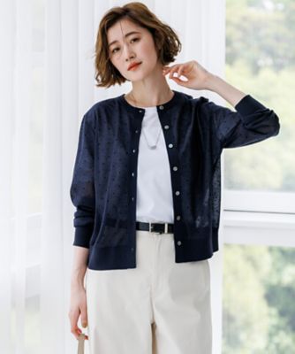 WEB＆一部店舗限定カラーあり】シアードット クルーネック