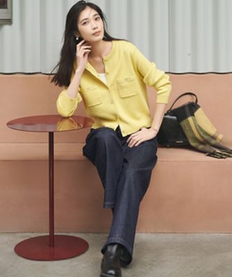 滝沢眞規子さん着用／Oggi掲載】コットンカシミヤ ポケット