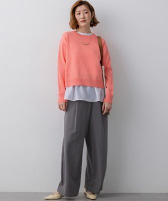 Oggi掲載】コットンギマ クルーネック ニット