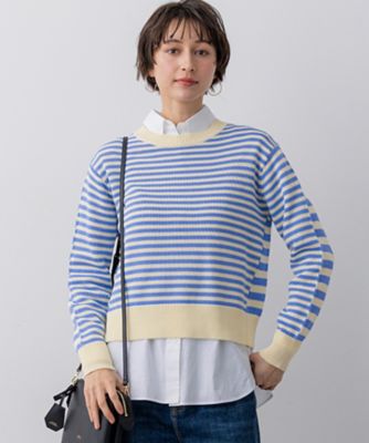 Oggi掲載】コットンギマ クルーネック ニット