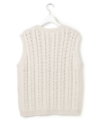 ケーブル ニットベスト（KRWOLS0254） | 23区 (Women