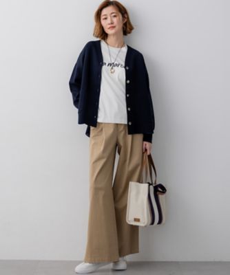 バイカラーダブルフェイス ニット カーディガン（KRWOLS0256