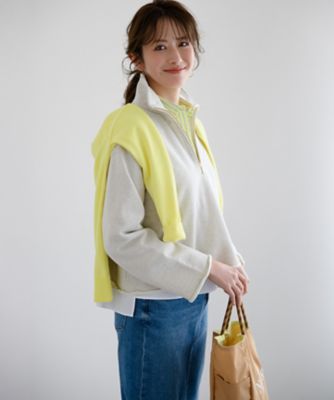 コットンポリエステルストレッチ オーバーサイズ ニット