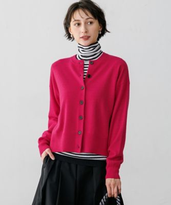 カシミヤカシミヤ　カーディガン カシミヤファー7GVネックカーディガン | BLAMINK (Women