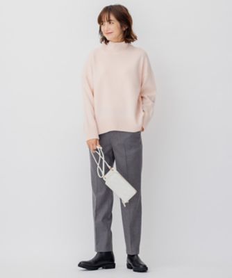 【好評につき新色追加／ＣＬＡＳＳＹ．１月号掲載】ウールカシミヤブレンド　スタンドネック　ニット（ＫＲＷＯＮＷ０５５３）