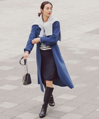 【好評につき新色追加／ＣＬＡＳＳＹ．１月号掲載】ウールカシミヤブレンド　スタンドネック　ニット（ＫＲＷＯＮＷ０５５３）