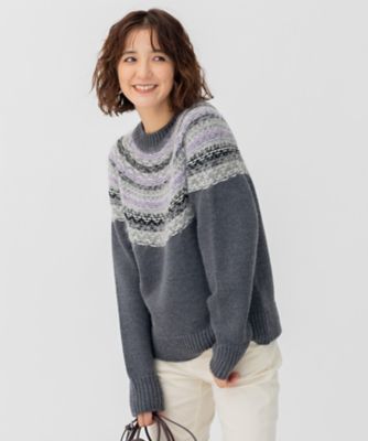 【ＣＬＡＳＳＹ．１２月号掲載】フェアアイル　ニット（ＫＲＷＯＮＷ０５６１）