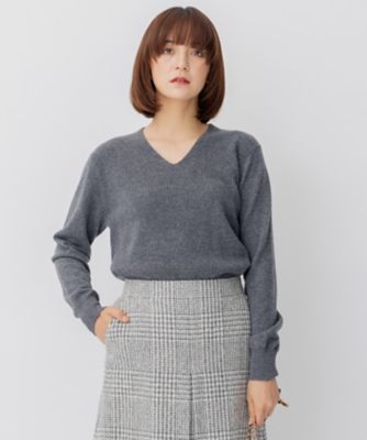 【ＷＥＢ限定】カシミヤブレンドバルキー　Ｖネック　ニット（ＫＲＷＯＮＷ０５６４）